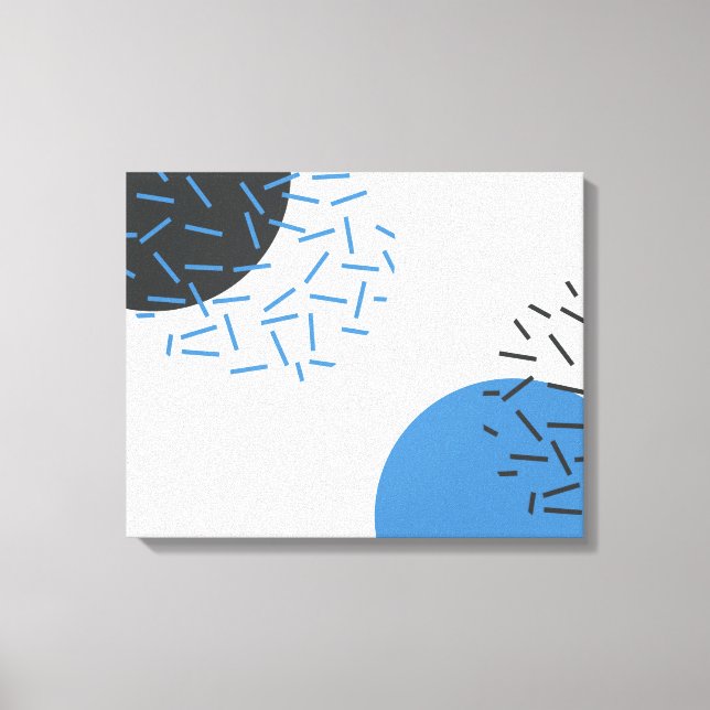 Lienzo Patrón gráfico moderno, simple, fresco, abstracto (Anverso)