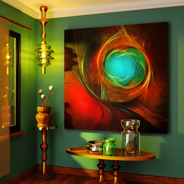 Lienzo Patrón Guay de Bella Artes de resumen moderno de o (Blue Eye Modern Abstract Fine Art Cool Pattern #16 Canvas Print)