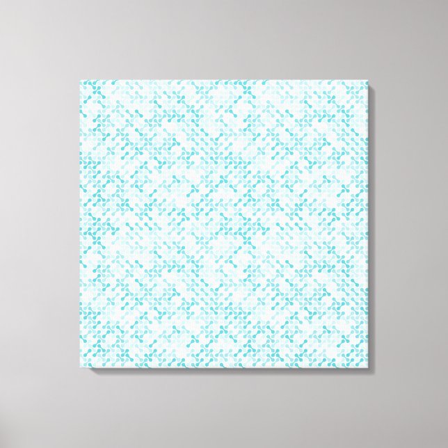 Lienzo Patrón metabólico azul (Anverso)