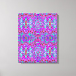 Lienzo Patrón ondulado mármol trippy magenta y azul