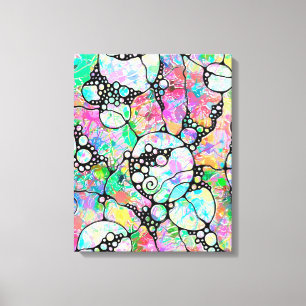 Lienzo Patrón Pintado A Mano Y Digitalmente Art. 31