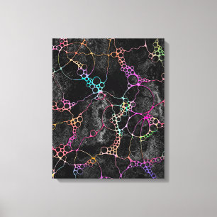 Lienzo Patrón Pintado A Mano Y Digitalmente Art. 44