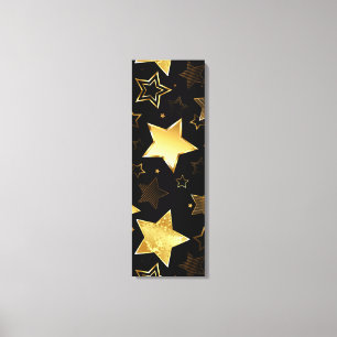 Lienzo Patrón sin foco con las estrellas doradas
