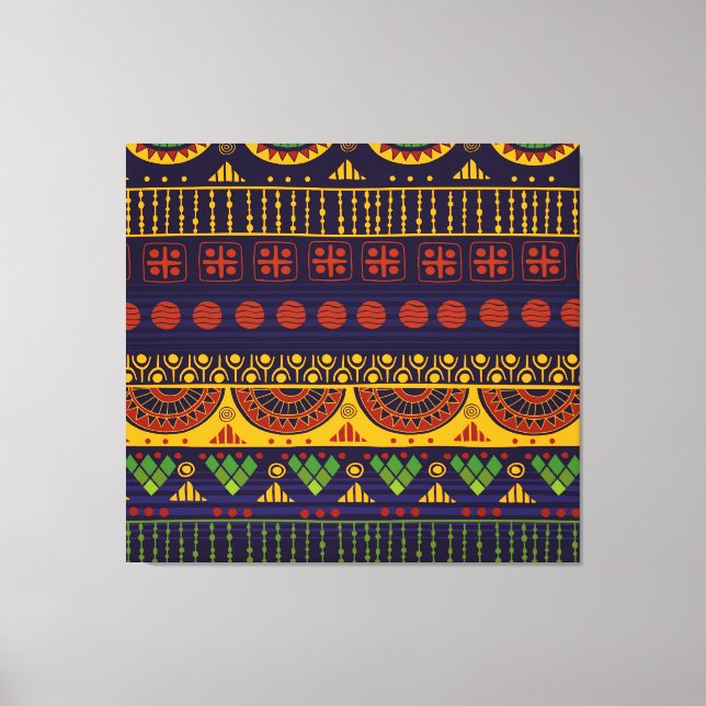 Lienzo Patrón tribal, versátil para diversos usos. (Anverso)