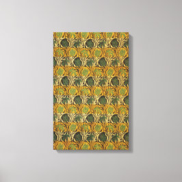 Lienzo Patrón Tulip y Lily (por William Morris)