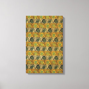 Lienzo Patrón Tulip y Lily (por William Morris)