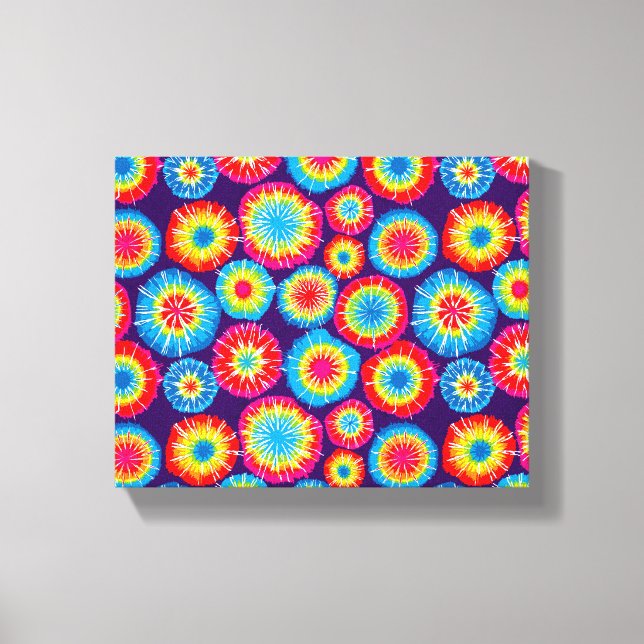 Lienzo Patrones abstractos de sol de color (Anverso)