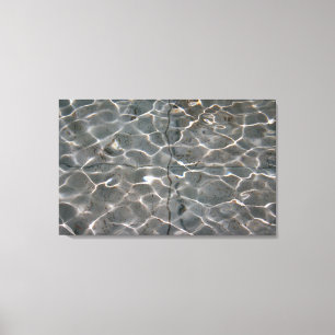 Lienzo Patrones de luz sobre el agua