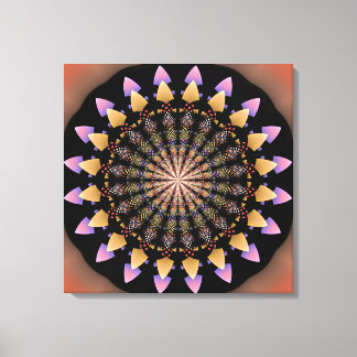 Lienzo Patrones florales mandala