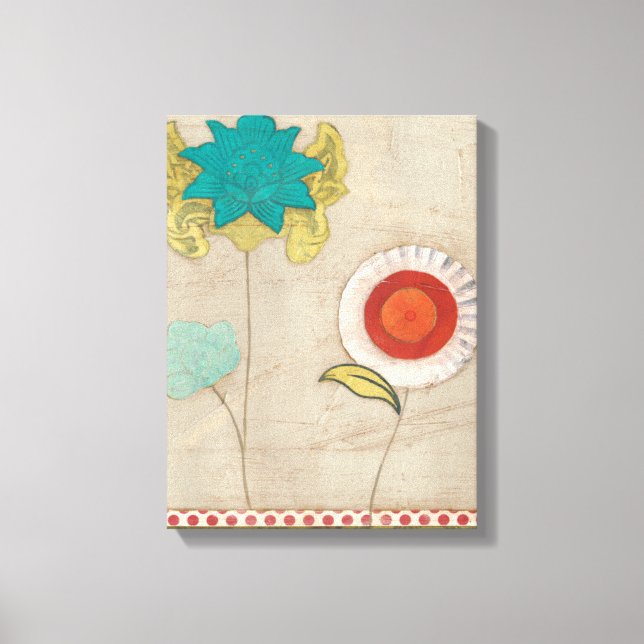 Lienzo Patrones Petales I (Anverso)