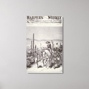 Lienzo Patrulla del ejército de la ventaja de los