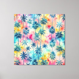 Lienzo Pattern Tie Dye Palms
