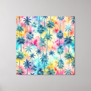 Lienzo Pattern Tie Dye Palms