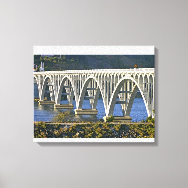 Lienzo Patterson Memorial Bridge autopista 101 sobre (Anverso)