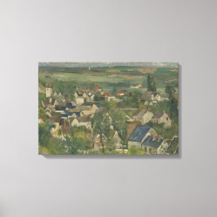 Lienzo Paul Cezanne - Auvers, vista panorámica
