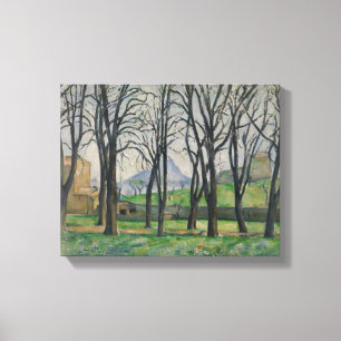 Lienzo Paul Cezanne   Castaños en Jas de Bouffan, c