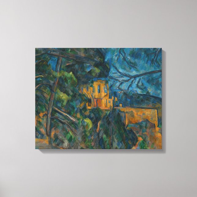 Lienzo Paul Cezanne - Chateau Noir (Anverso)