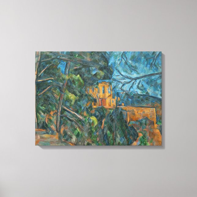 Lienzo Paul Cezanne | Chateau Noir, 1900-04 (petróleo en  (Anverso)