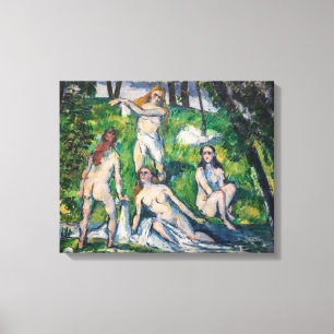 Lienzo Paul Cezanne - Cuatro Bañistas