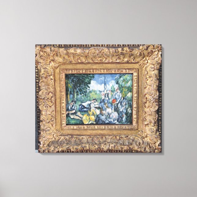 Lienzo Paul Cezanne | Dejeuner sur l'herbe, 1876-77 (Anverso)