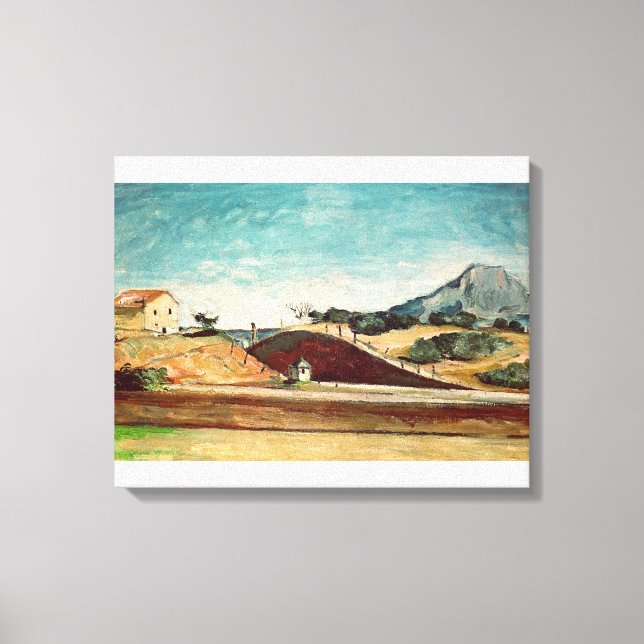 Lienzo Paul Cezanne | El corte ferroviario, c.1870 (Anverso)