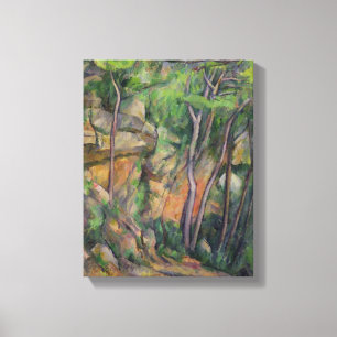Lienzo Paul Cezanne el en el parque de castillo francé