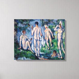 Lienzo Paul Cezanne - Grupo de Bañistas