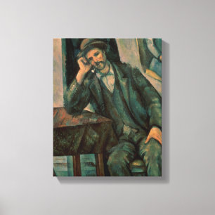 Lienzo Paul Cezanne   Hombre fumando una tubería