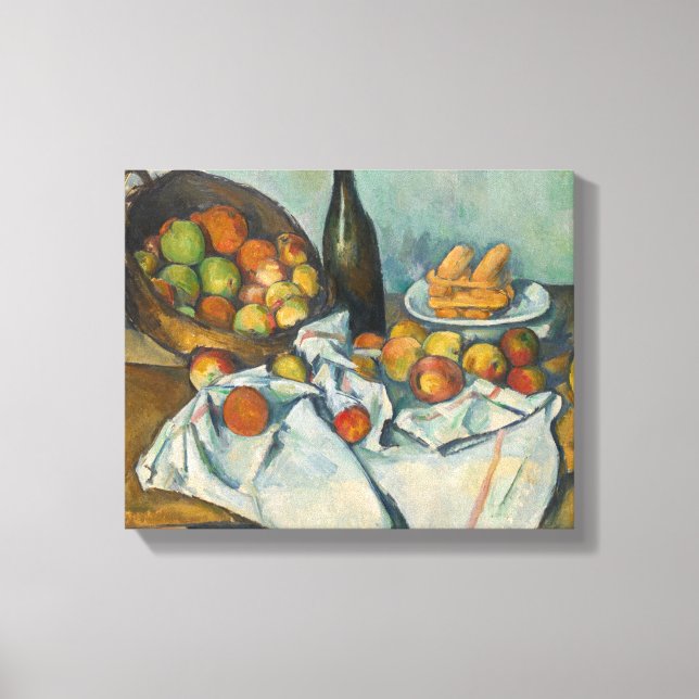 Lienzo Paul Cezanne - La canasta de manzanas (Anverso)