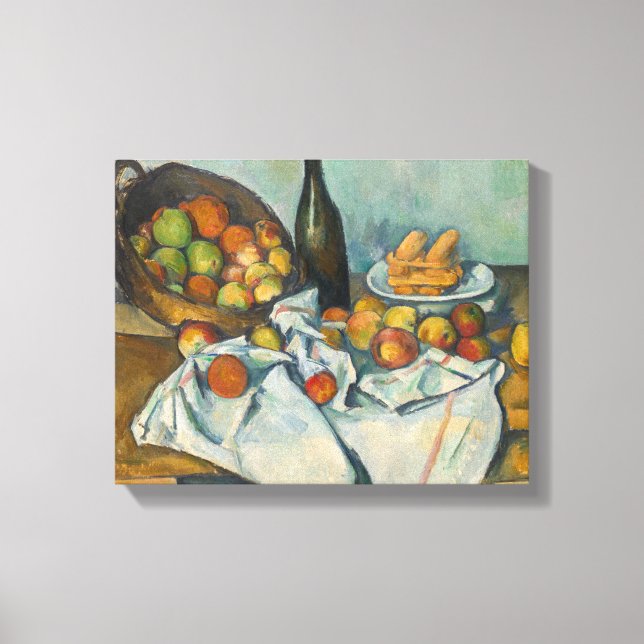 Lienzo Paul Cezanne - La cesta de manzanas (Anverso)