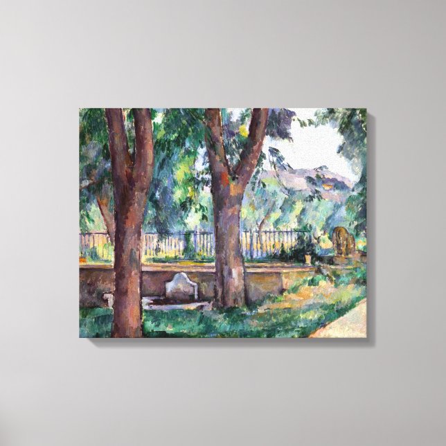 Lienzo Paul Cezanne La piscina en el Jas de Bouffan (Anverso)