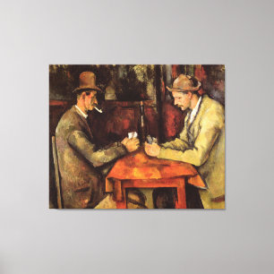 Lienzo PAUL CEZANNE - Los jugadores de tarjeta 1894