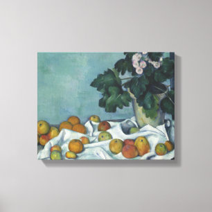Lienzo Paul Cezanne - Todavía la vida con manzanas y una