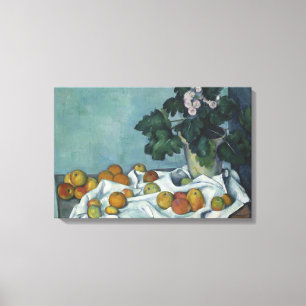 Lienzo Paul Cezanne - Todavía la vida con manzanas y una
