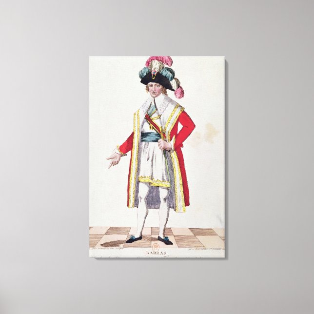 Lienzo Paul Francois Jean Nicolas Vicomte de Barras (Anverso)
