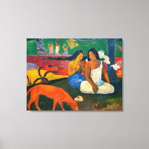 Lienzo Paul Gauguin - Arearea / El Perro Rojo