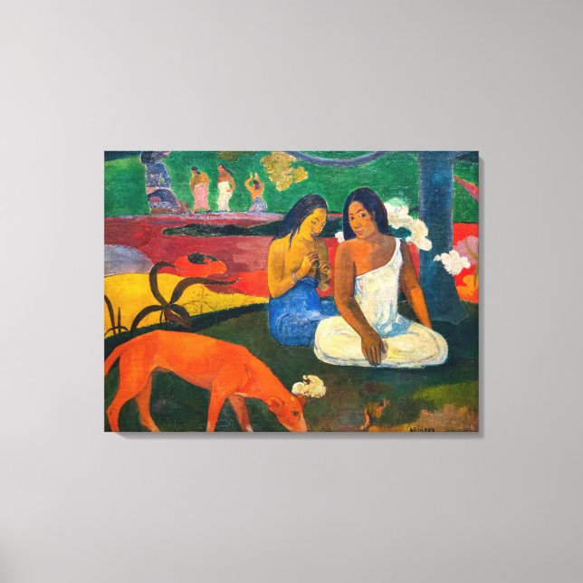 Lienzo Paul Gauguin - Arearea / El Perro Rojo (Anverso)