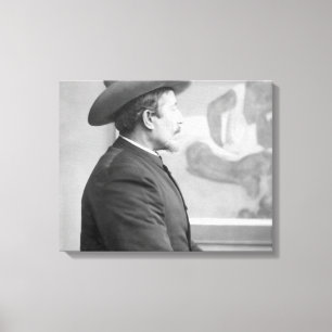 Lienzo Paul Gauguin delante de sus lonas