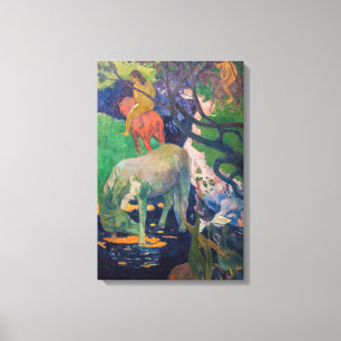 Lienzo Paul Gauguin - El caballo blanco