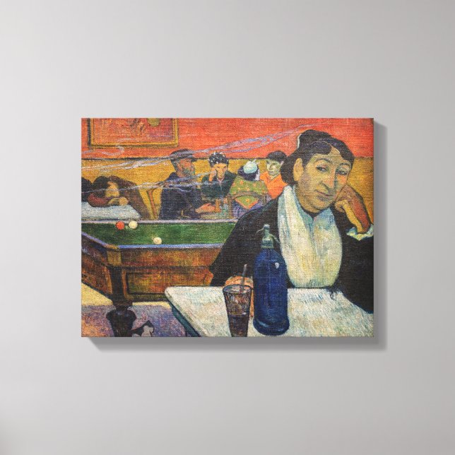 Lienzo Paul Gauguin - El Café de Noche, Arlés (Anverso)