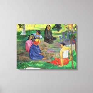 Lienzo Paul Gauguin el   Les Parau Parau, o conversación