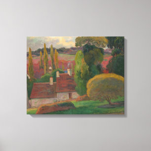 Lienzo Paul Gauguin - Granja en Bretaña