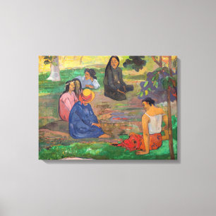 Lienzo Paul Gauguin - La Conversación / Les Parau Parau