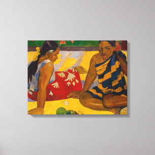 Lienzo Paul Gauguin - Mujeres Tahitianas / Parau Api
