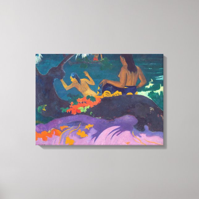 Lienzo Paul Gauguin - Por el mar / Fatata te Miti (Anverso)