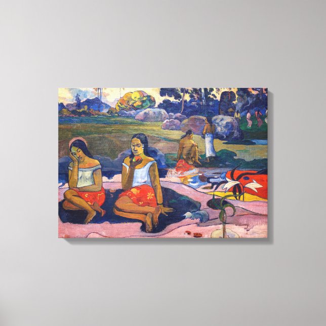Lienzo Paul Gauguin - Primavera sagrada, dulces sueños (Anverso)