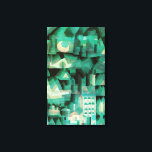 Lienzo Paul Klee Dream City Canvas Poster<br><div class="desc">Paul Klee Dream City Canvas Poster. Color del agua en lienzo de 1921. El artista suizo alemán Paul Klee creó algunas de las pinturas abstractas más visualmente dinámicas del siglo XX. El Dream City es una obra cubista que cuenta con verdes, turquesas y marines acuáticos. La forma de los árboles,...</div>