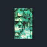 Lienzo Paul Klee Dream City Canvas Poster<br><div class="desc">Paul Klee Dream City Canvas Poster. Color del agua en lienzo de 1921. El artista suizo alemán Paul Klee creó algunas de las pinturas abstractas más visualmente dinámicas del siglo XX. El Dream City es una obra cubista que cuenta con verdes, turquesas y marines acuáticos. La forma de los árboles,...</div>