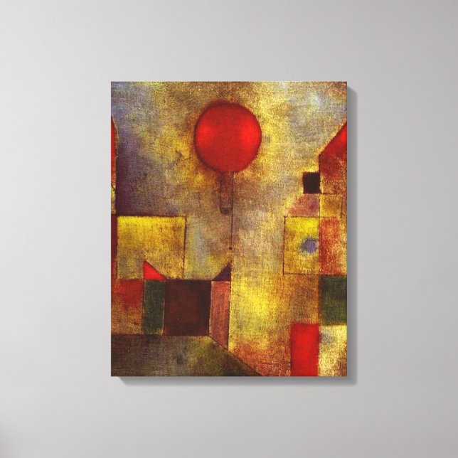 Lienzo Paul Klee Red Balloon Canvas Wrap (Anverso)