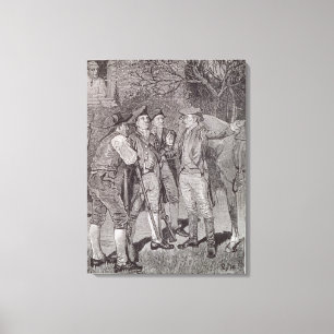 Lienzo Paul Revere en Lexington